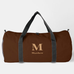 Sac De Sport Nom de monogramme personnalisé Brown