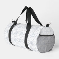 Nom de monogramme répétitif Toile Bleue Victorienn