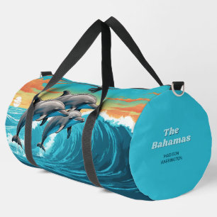 Sac De Sport Nom et emplacement personnalisés Dauphin