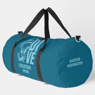 Sac De Sport Nom et emplacement personnalisés Plongée sous-mari