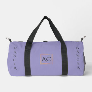 Sac De Sport Nom et monogramme personnalisés minimalistes
