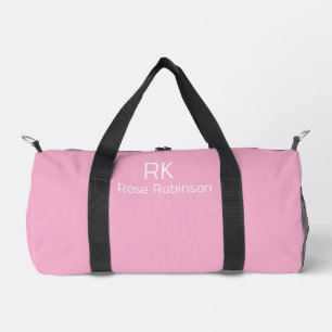 Sac De Sport Nom Personnalisé Couleur Rose Style Salle De Sport