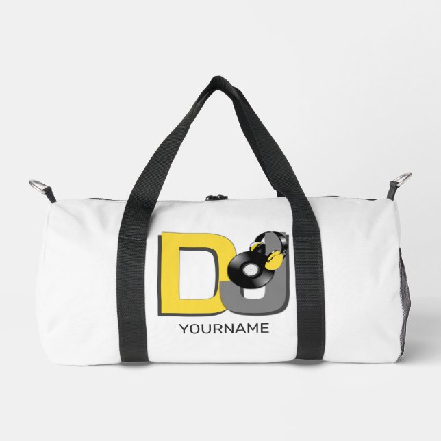 Sac De Sport Nom personnalisé DJ (Recto)