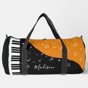 Sac De Sport Nom personnalisé Piano Music