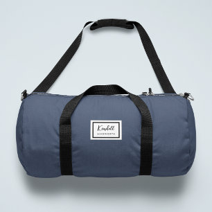 Sac De Sport Nostalgie américaine Classique Simple Minimal Bleu