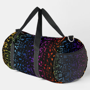 Sac De Sport Notes de musique colorées dansantes Amoureux de mu