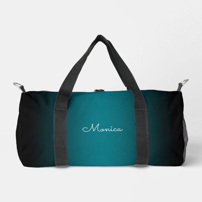 Sac De Sport Ombre Turquoise Black Edge (Recto)