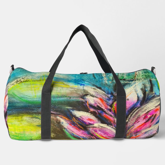 Sac De Sport Ondes de calme fleuries (Recto)