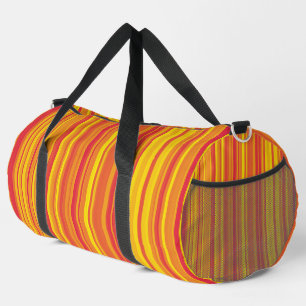 Sac De Sport Orange rouge jaune rayures