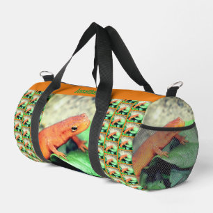 Sac De Sport Orange Salamander Animal Personnalisé