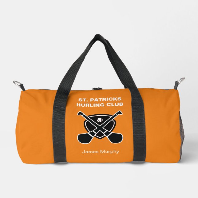 Sac De Sport Ourse personnalisée / Camogie (Orange) (Recto)