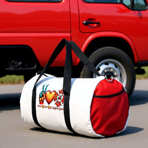 Sac De Sport Paix Amour Fiancé Pompiers Vie
