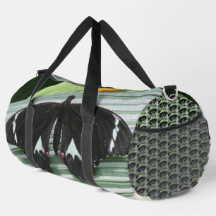 Sac De Sport Papillon tropical noir et blanc