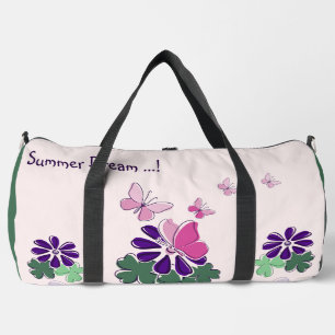 Sac De Sport Papillons rose vert violet à fleurs Slogan de Dood