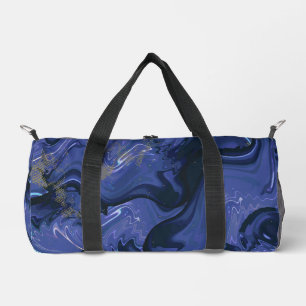 Sac De Sport Parties scintillant bleue Galaxy Swirl Abstrait Mo