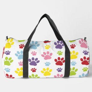 Sac De Sport Paws colorés, Motif Paw, Paws de chien, Empreintes