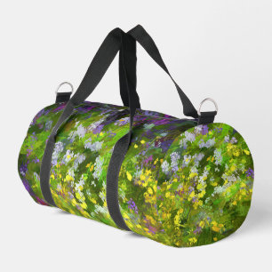 Sac De Sport Peinture fleur sauvage Impasto Art Fleur Original