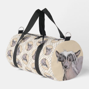 Sac De Sport Peinture originale de chien Chien Crêté Chinois nu