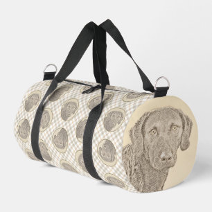 Sac De Sport Peinture originale de chien par Retriever de Chesa