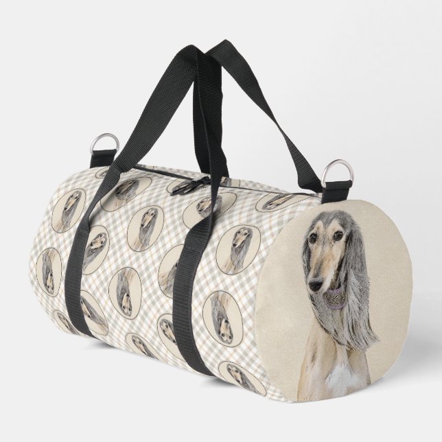 Sac De Sport Peinture Saluki Fawn Sable mignonne Original Chien (Coin gauche)