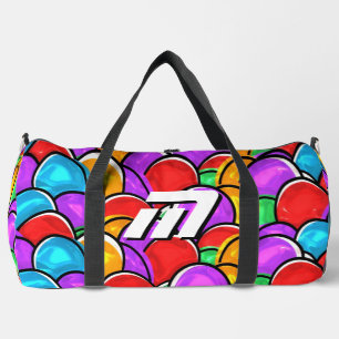Sac de sport personnalisé avec monogramme en style