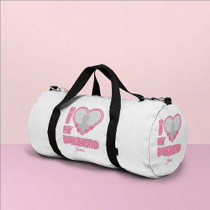 Sac De Sport Personnalisé J'aime mon petit ami – Ajouter une ph
