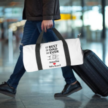 Sac de sport personnalisé 'Meilleur papa du monde'