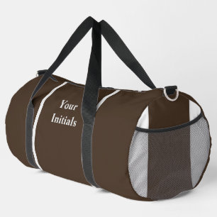 Sac De Sport Personnaliser Avec Vos Initiales Dk Brown
