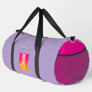 Sac De Sport Personnaliser les initiales Lilac rose haut Basket