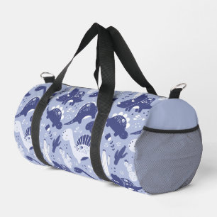 Sac De Sport Petits dinosaures bleus
