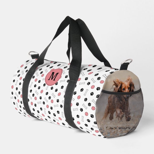 Sac De Sport Photos et Monogrammes de Chien de Balles de Paws R (Coin droit)