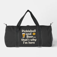 Pickleball et bière C'est pourquoi je suis ici