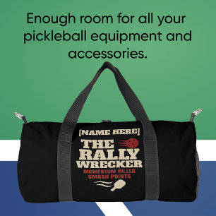 Sac De Sport Pickleball Nom personnalisé LE DÉMOLISSEUR DE RALL