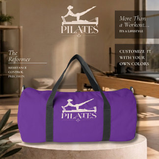 Sac De Sport Pilates Reformer-Violet et Rose Pâle