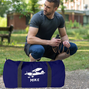 Sac De Sport Pilote Cool Avion Aviation Personnalisé Gym Voyage