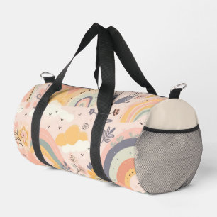 Sac De Sport Pink Boho Rainbow Girl