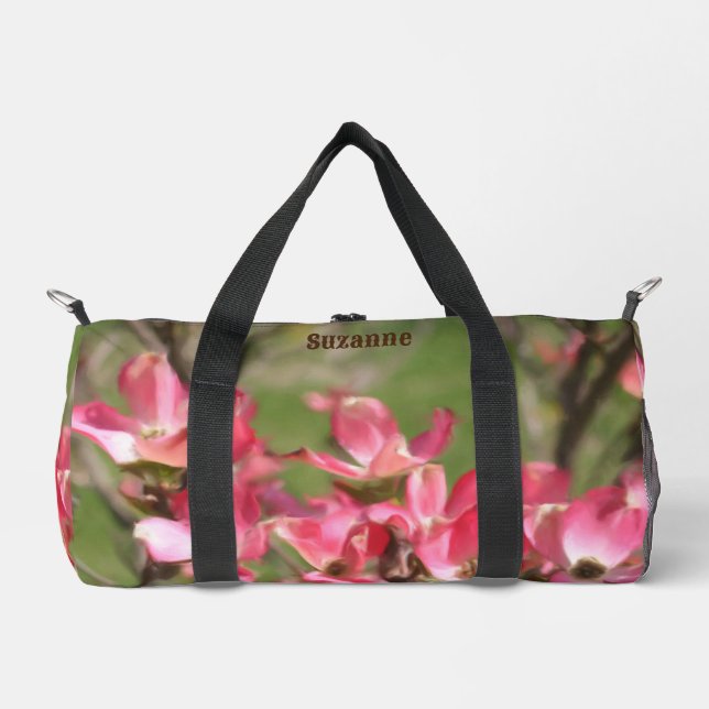 Sac De Sport Pink Dogwood Fleuris peinture (Recto)
