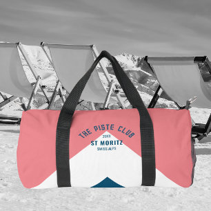 Sac De Sport Piste Club Pink White Blue Peak Monogram Ski
