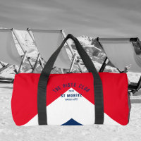 Piste Club Red White Navy Peak Monogram Ski