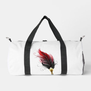 Sac De Sport Plume rouge avec pointe en or