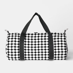 Sac De Sport Points blancs minimaux sur fond noir uni