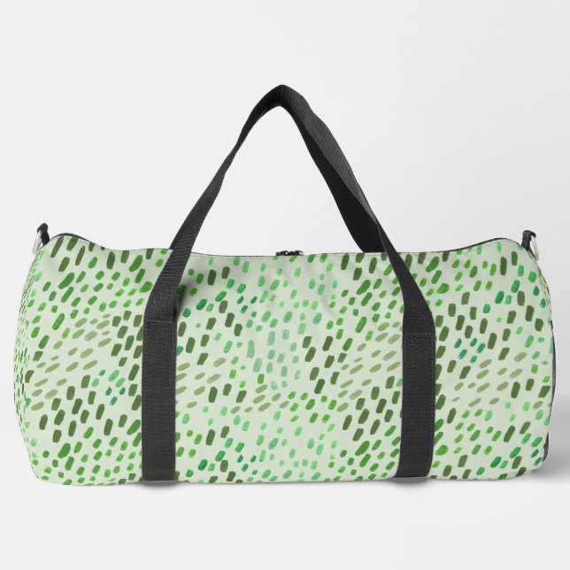 Sac De Sport Points Peints en Vert (Recto)