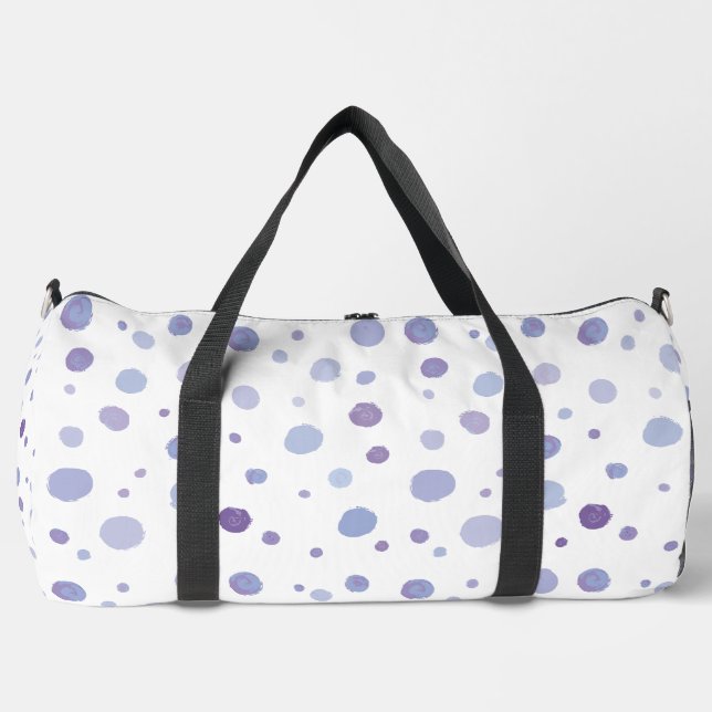 Sac De Sport pois peint à la main (Recto)