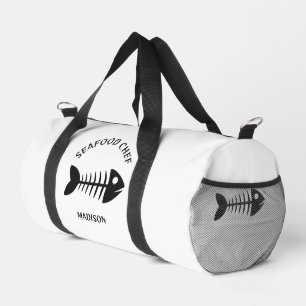 Sac De Sport Poisson de nom et de texte personnalisés