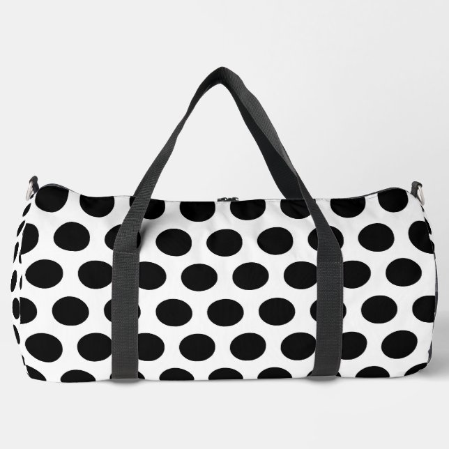 Sac De Sport Polka Print Cut Coudre Grand Duffin (Recto)