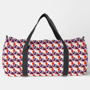 Sac De Sport Portrait de chat - Art Graphique Gras Orange et Vi