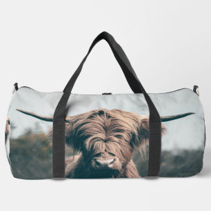 Sac De Sport Portrait de vache Highland