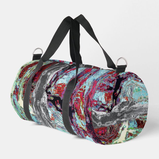 Sac De Sport Print Cut Sew Bag – Strata Pulse (Coin gauche)