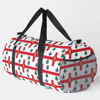 Sac De Sport Print Cut Sew Bag with Montreal, Canada flag