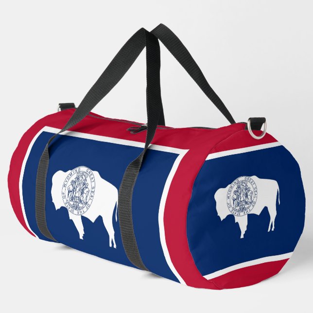 Sac De Sport Print Cut Sew Bag, Wyoming flag (Coin gauche)